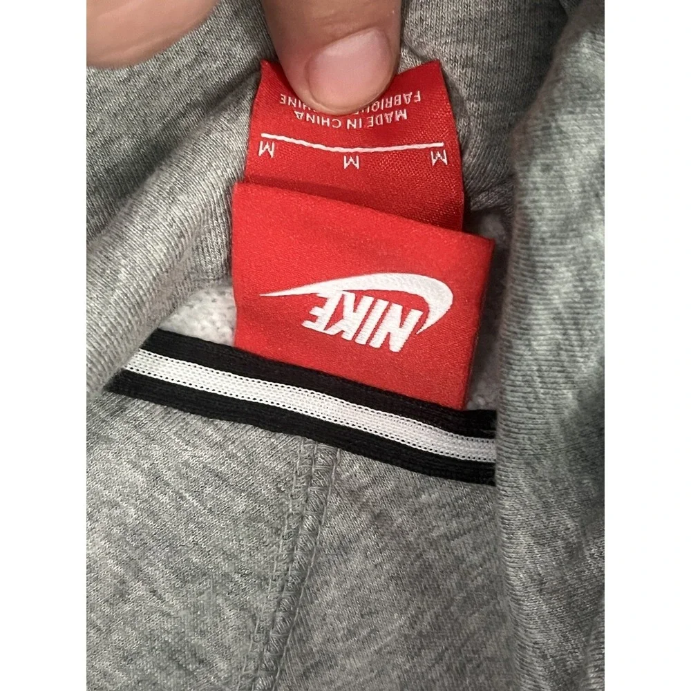 Nike Sochi 2014 Winter Olympics Gray Hoodie Size M Tech Fleece Red Tag Cowl Neck